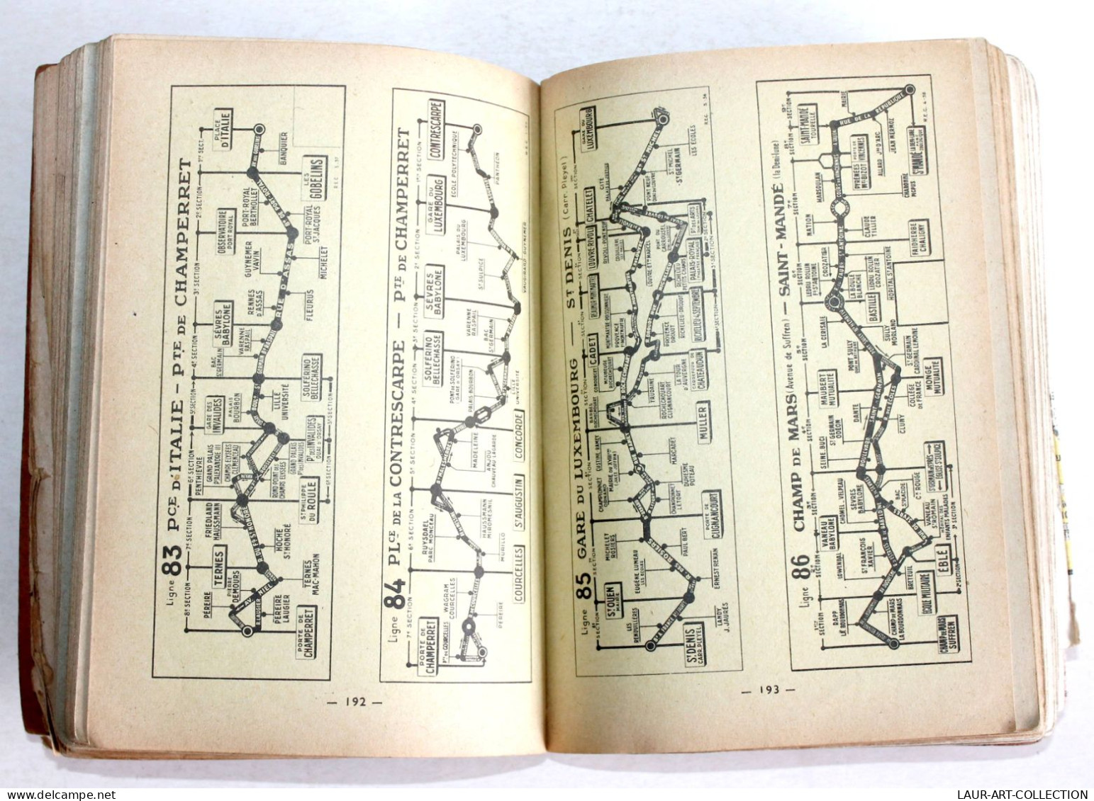 PARIS PLAN-GUIDE REPERTOIRE DES RUES, METRO-BUS 1959 CARTE TARIDE + PLAN ROUTIER  (R.17) - Mappe/Atlanti