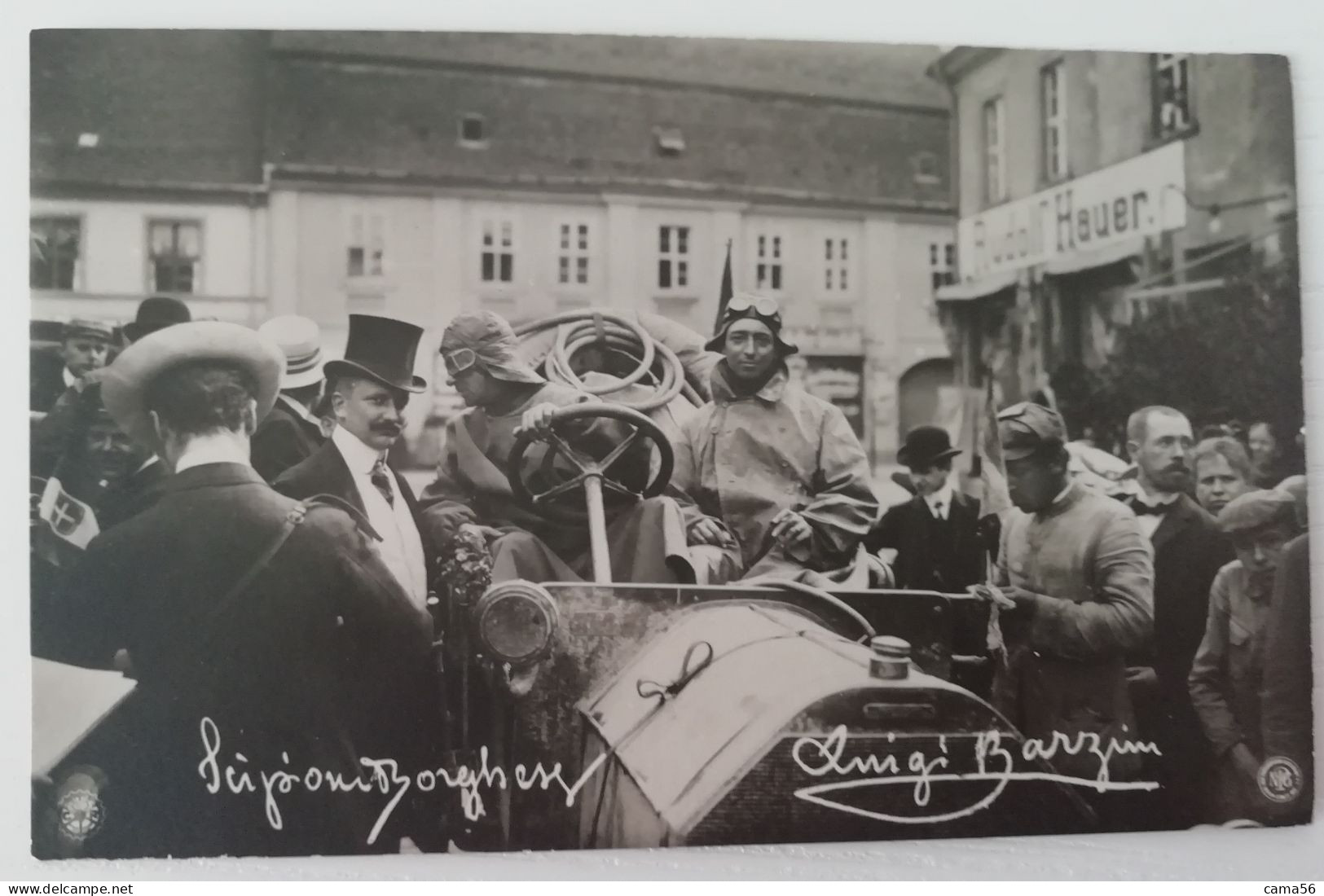 Cartolina Postale 1907 Gara Automobilistica Pechino-Parigi - Sportsmen