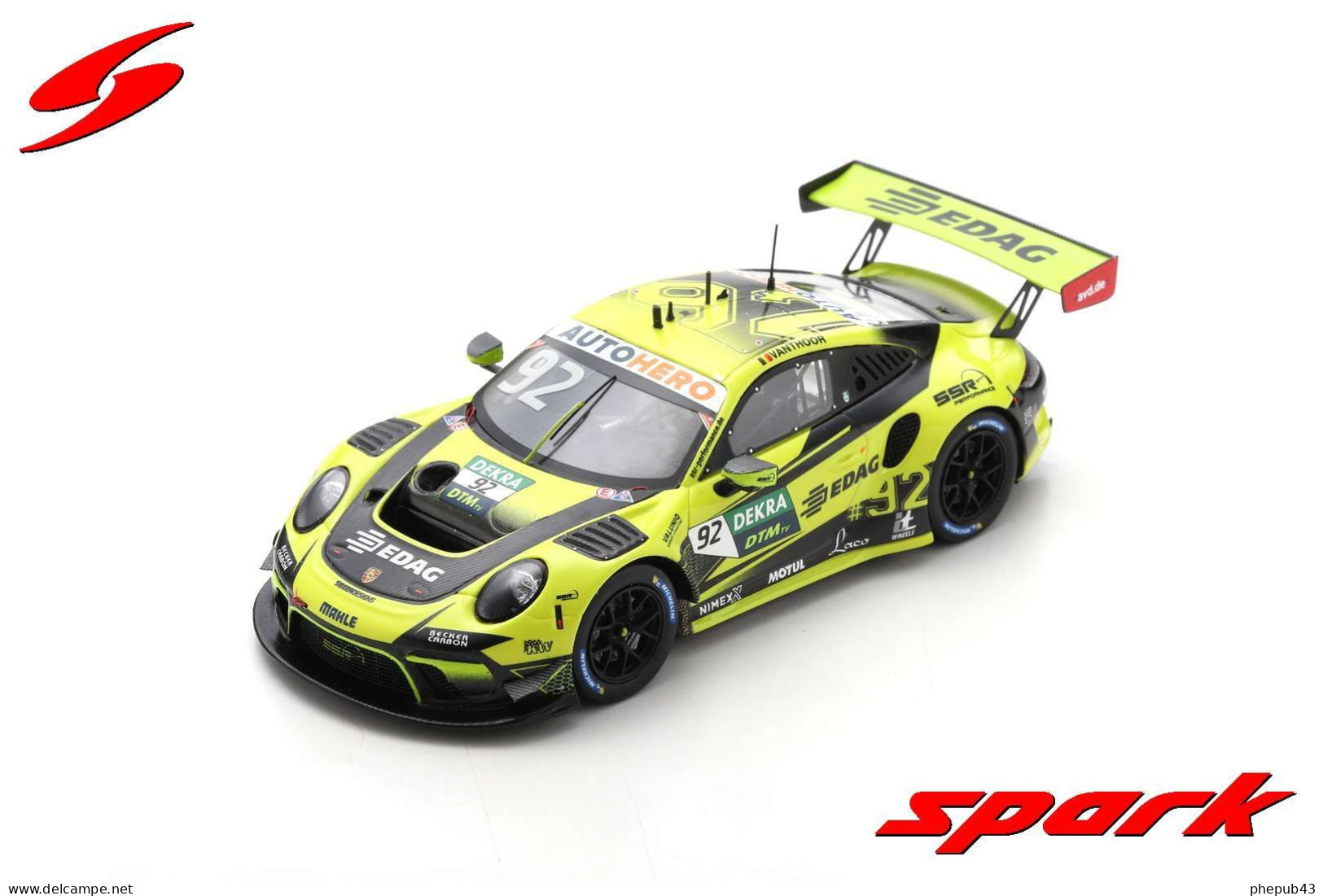 Porsche 911 GT3 R - SSR Performance - DTM 2022 #92 - Laurens Vanthoor - Spark - Spark