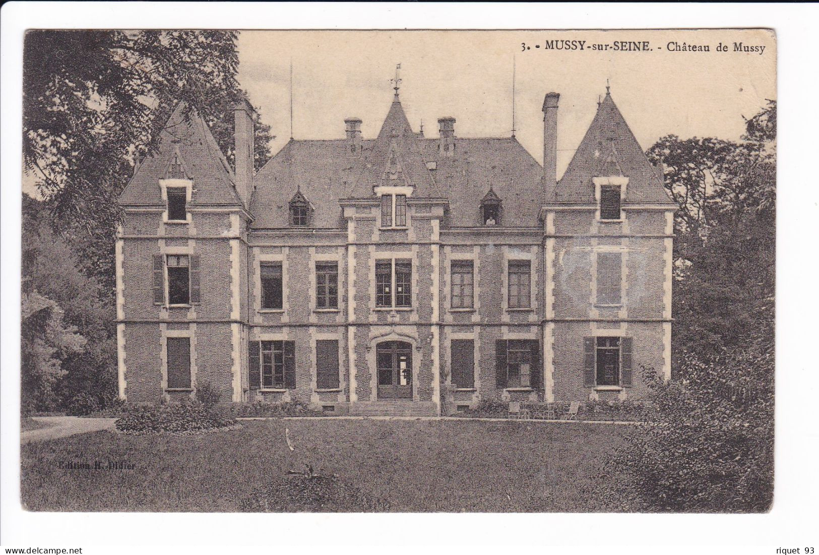 3 - MUSSY-sur-SEINE - Château De Mussy - Mussy-sur-Seine