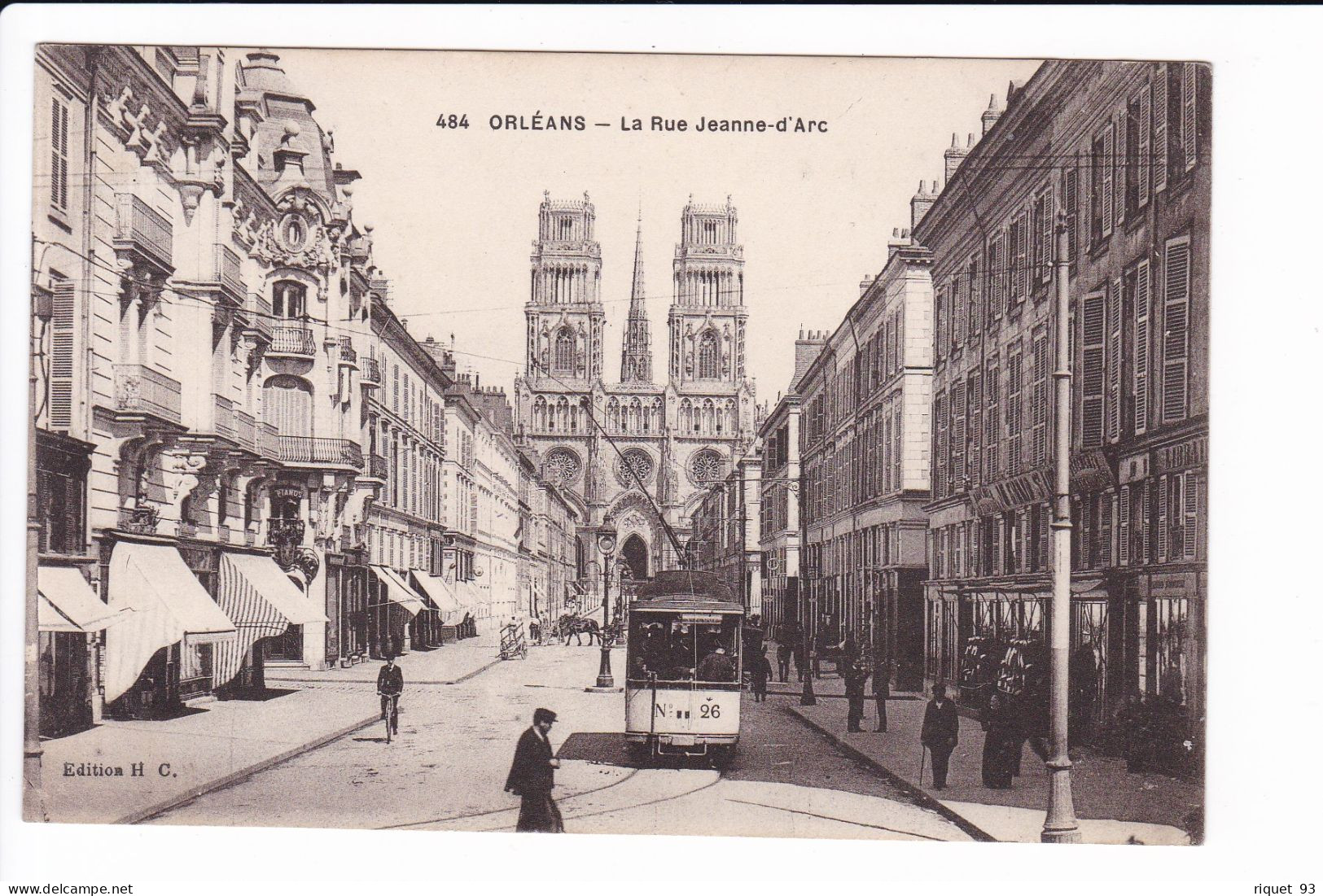 484 - ORLEANS - La Rue Jeanne D'Arc (tramway) - Orleans