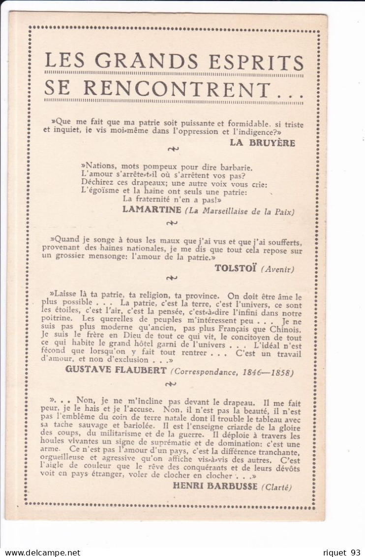 LES GRANDS ESPRITS SE RENCONTRENT...(voir Scan) - Philosophie & Pensées