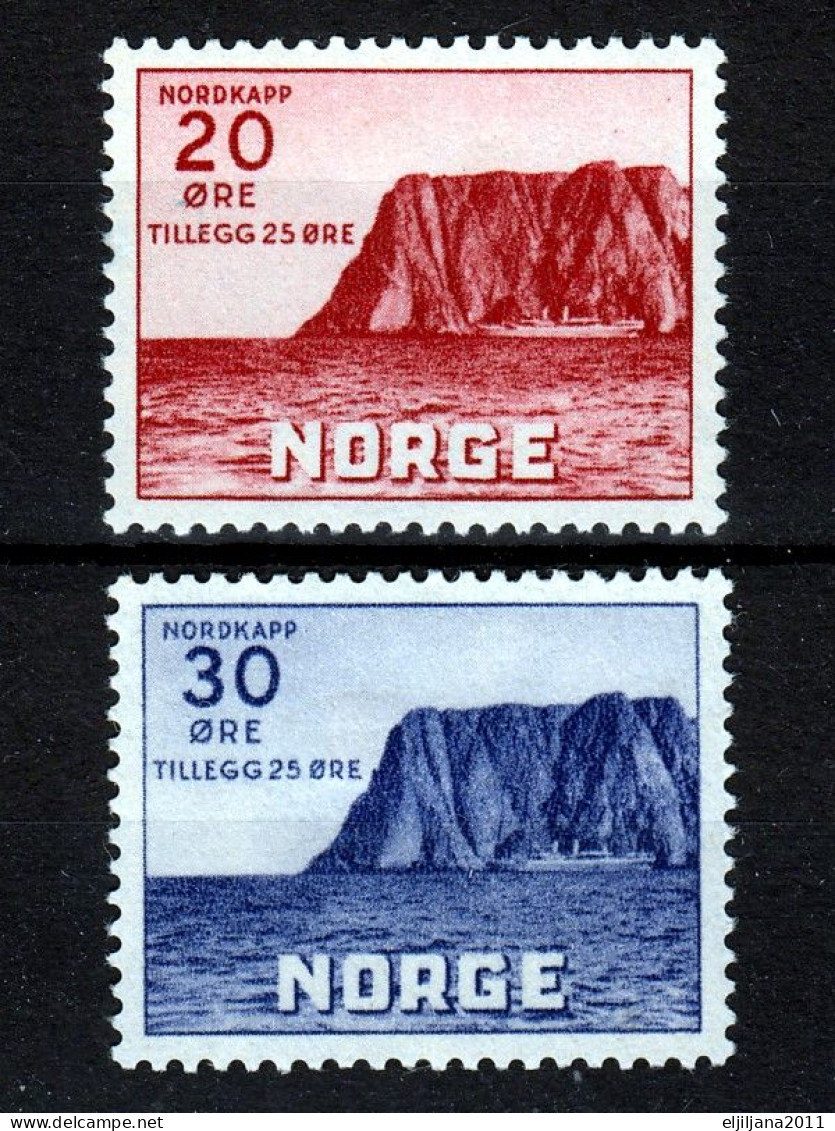Action !! SALE !! 50 % OFF !! ⁕ Norway / NORGE 1938 ⁕ North Cape, Tourism Mi.198/199 ⁕ 2v MH - Neufs