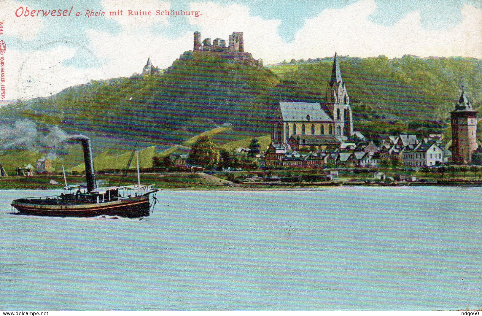 Oberwesel A. Rhein Mit Ruine Schönburg - Oberwesel