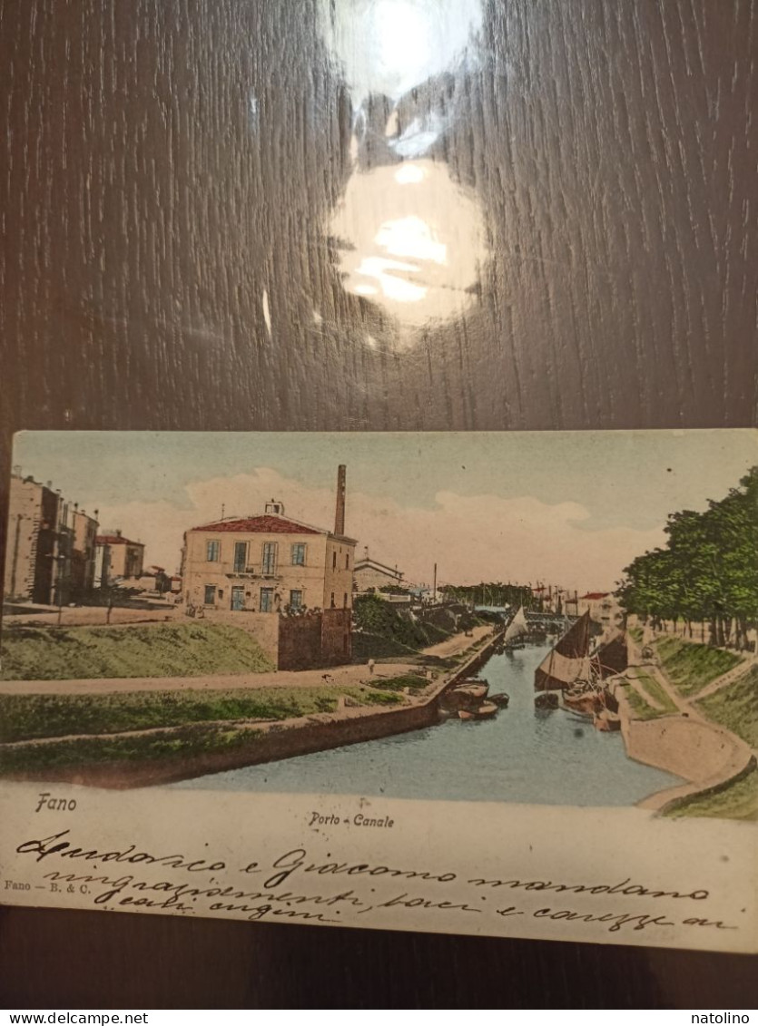 Fp Retro Indiviso Fano Porto Canale VG Ottima - Fano