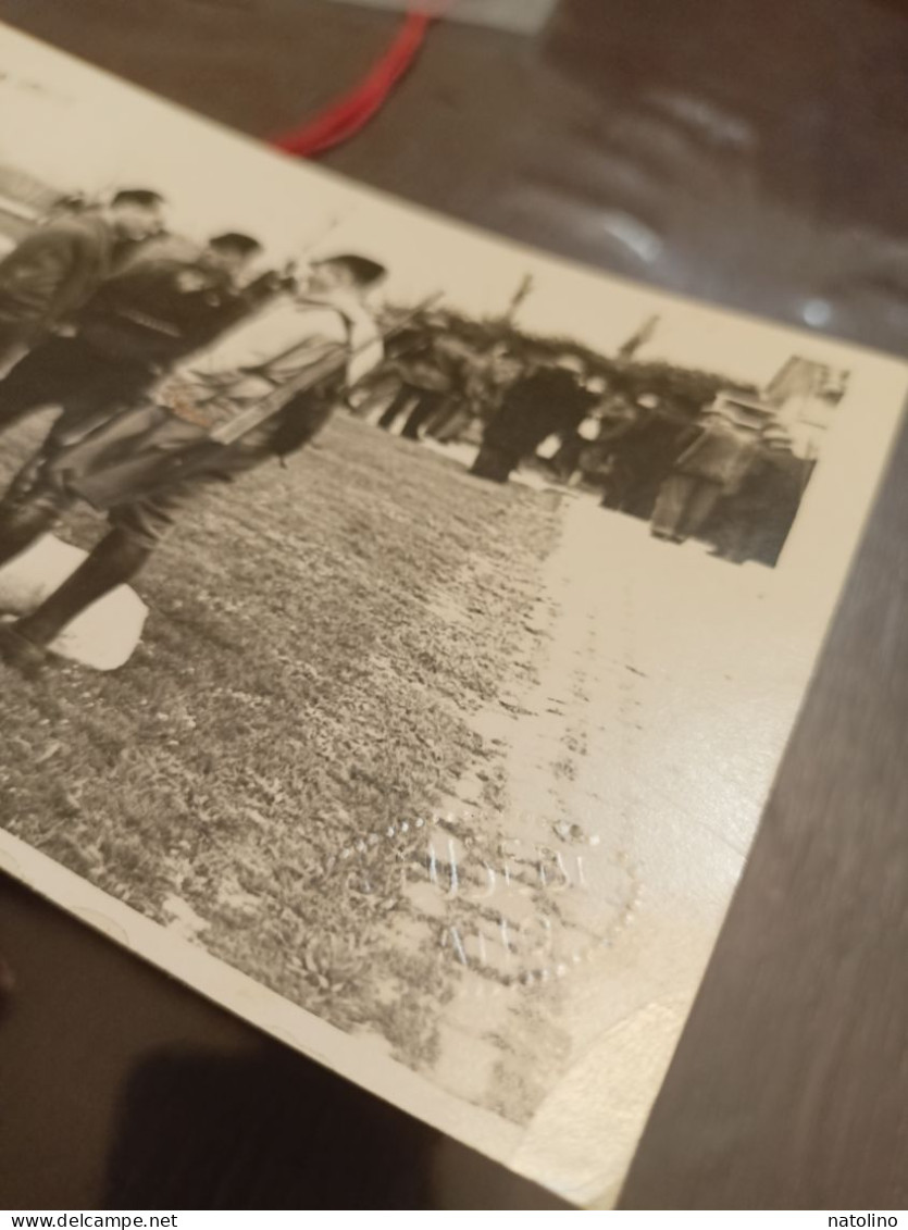 Rarità 1930 Fano Cartolina Fotografica Cacciatori Raduno Fotografo Eusebi Fano Ottima - Fano