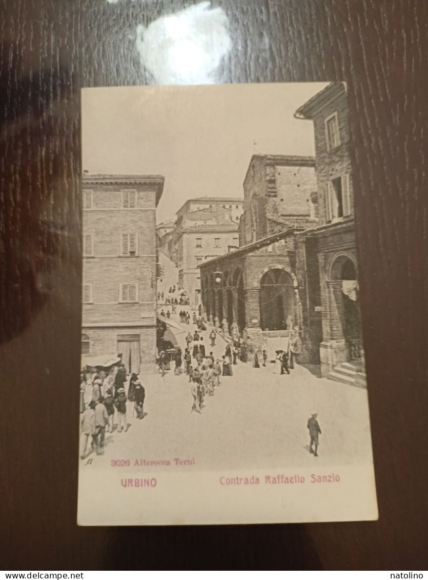 Fp Retro Indiviso Urbino Contrada Raffaello Sanzio Animata Ottima - Urbino