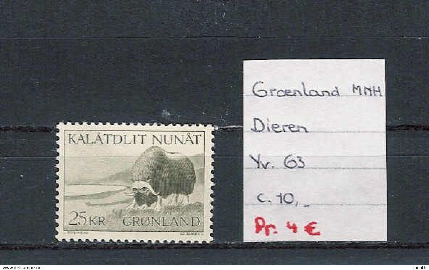 (TJ) Groenland 1969 - YT 63 (postfris/neuf/MNH) - Ungebraucht