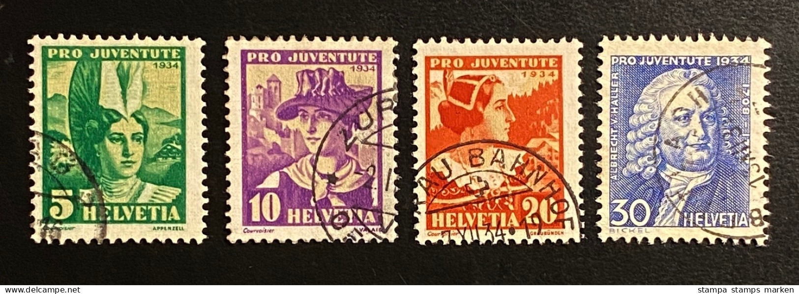 Schweiz Pro Juventute 1933 Mi. 266 - 69 Gestempelt/o - Oblitérés