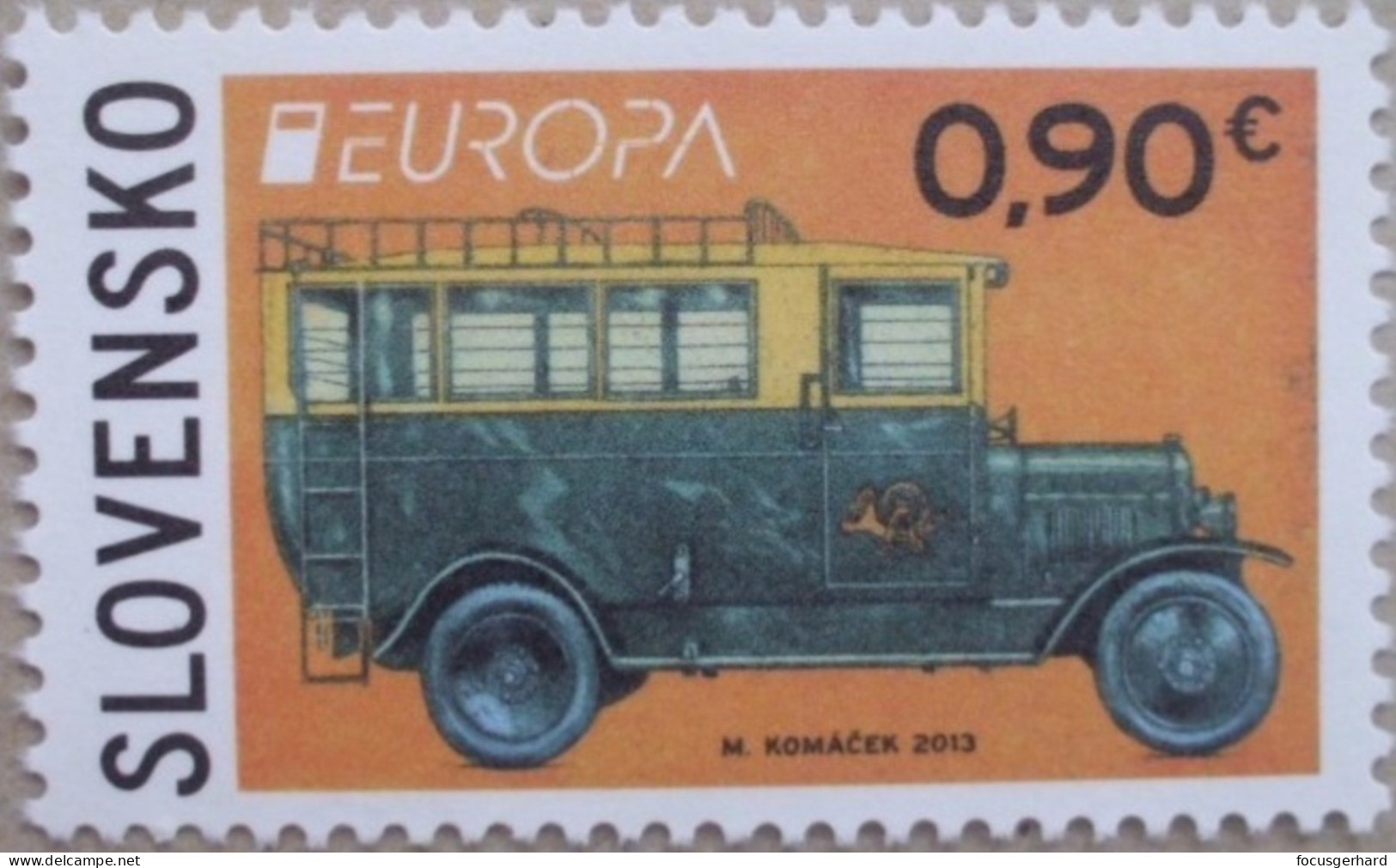 Slowakei    Europa  Cept   Postfahrzeuge     2013 ** - 2013
