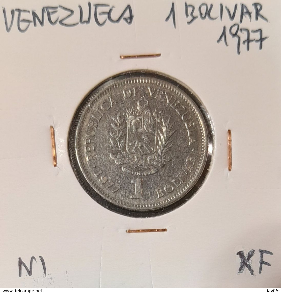 VENEZUELA  - 1 BOLIVAR 1977 - XF - Venezuela