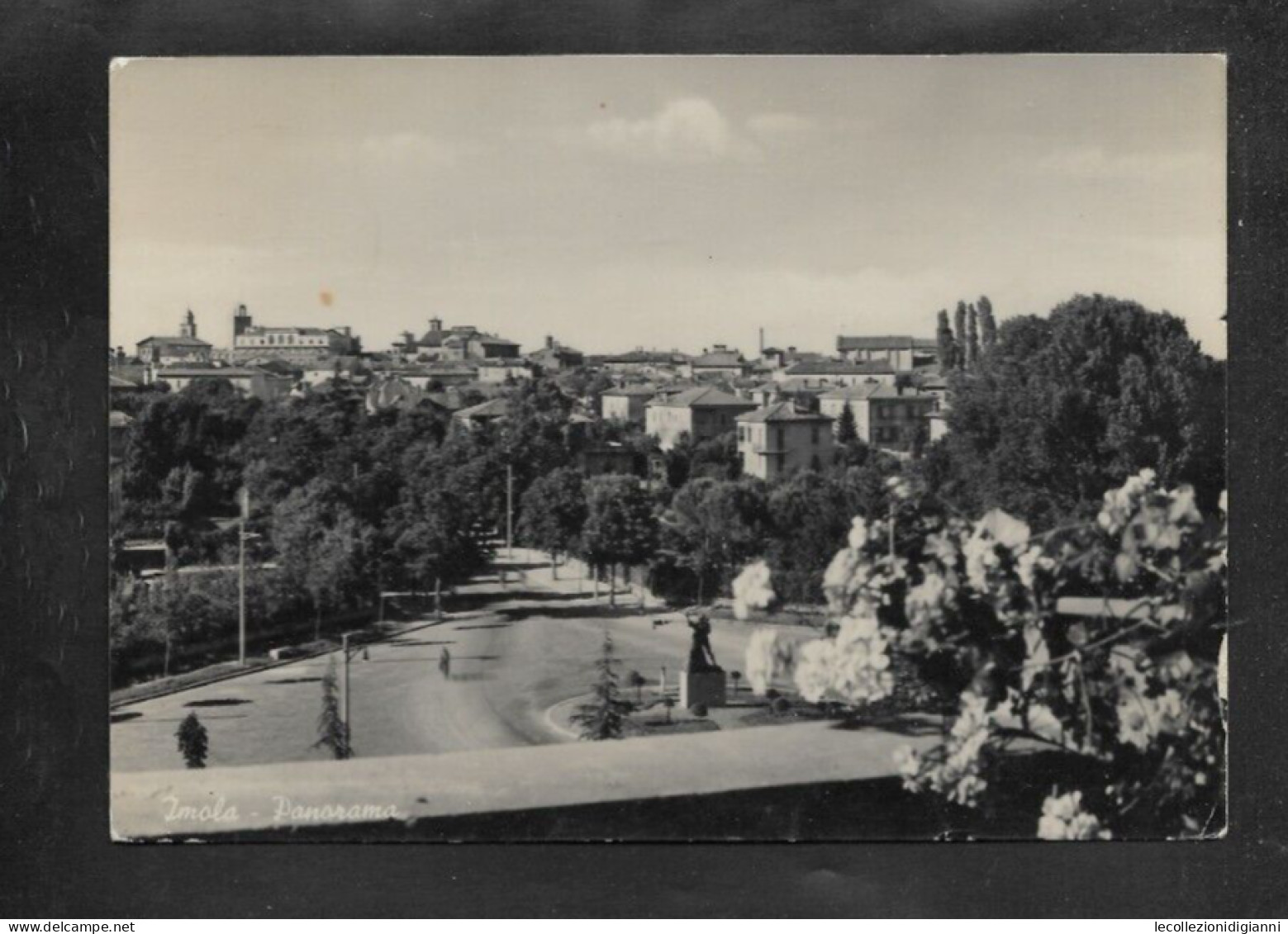 741) Cartolina Imola Panorama Edizioni Cartovendita Via Galliera Bologna 1955 Viaggiata Per Marsciano Perugia - Imola