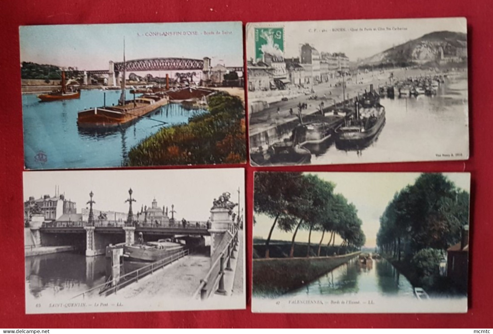 19 Cartes -  Péniches , Péniche , Bateau , Bateaux - Péniches