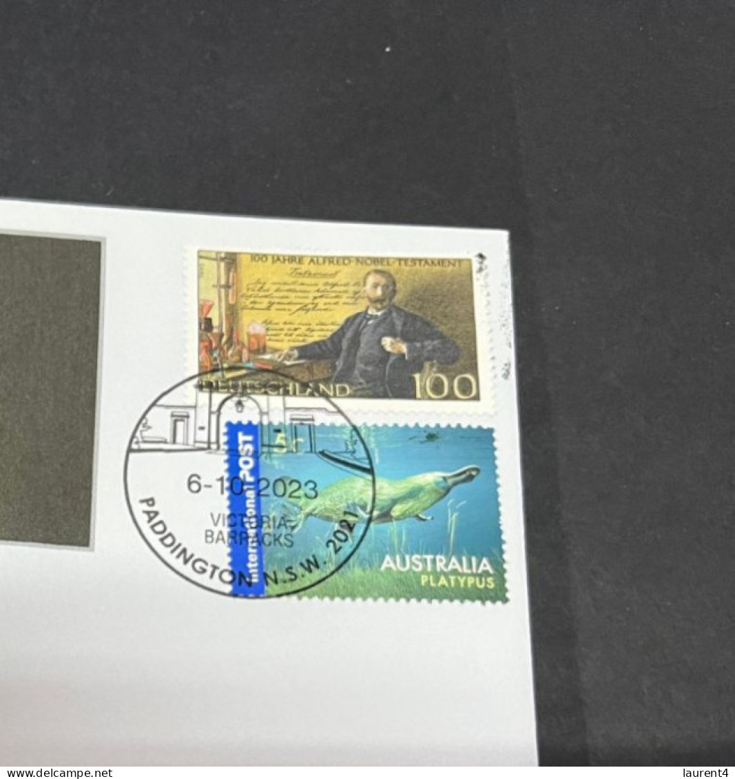 7-10-2023 (3 U 32A) Nobel Peace Prize Awarded In 2023 - 1 Cover - Nobel Germany + OZ Stamp (postmarked 6-10-2022) - Sonstige & Ohne Zuordnung