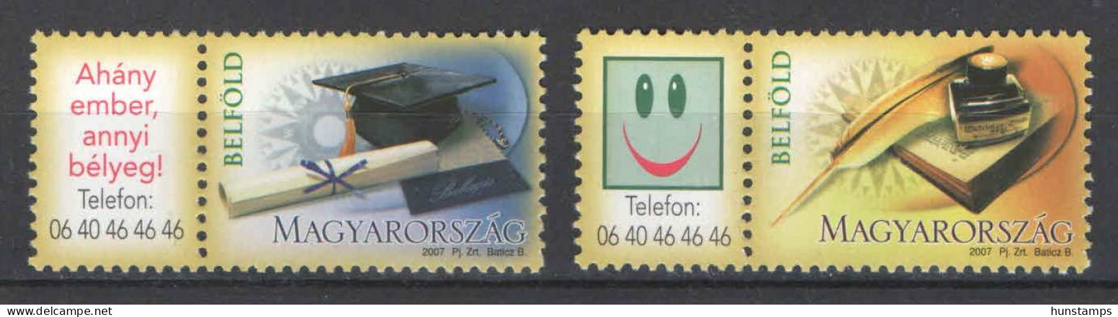 Personals - Hungary 2007. Graduation Stamp - FULL Set MNH (**) Mi.: 5159-5160 - Ongebruikt