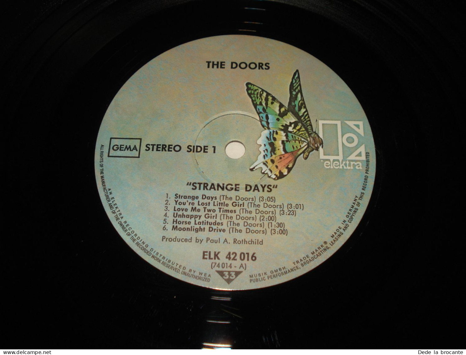 B10 / The Doors – Strange Days - LP - 42 016 / EKS 74 014 - Ger 1971 - N.M/VG+ - Autres & Non Classés