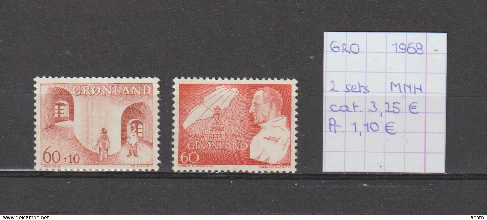 (TJ) Groenland 1968 - 2 Sets (postfris/neuf/MNH) - Neufs