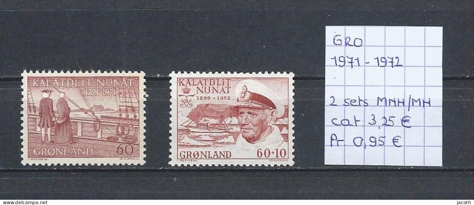 (TJ) Groenland 1971-'72 - 2 Sets (MNH/MH) - Neufs