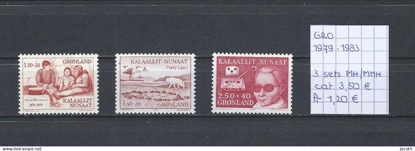 (TJ) Groenland 1979-'83 - 3 Sets (MNH/MH) - Neufs