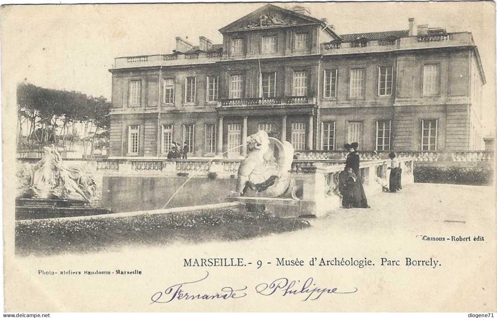 Marseille Musée D'archéologie Parc Borely 1903 Animée - Musea