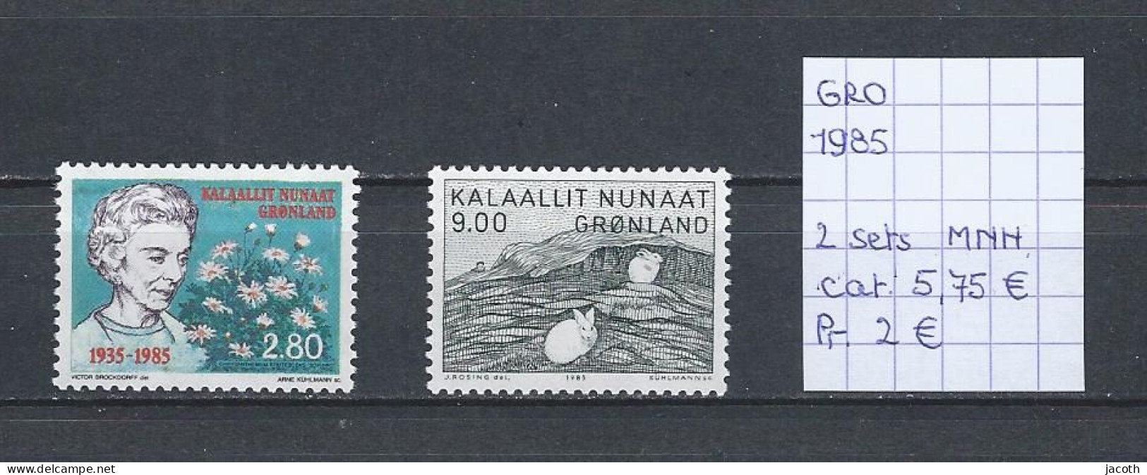 (TJ) Groenland 1985 - 2 Sets (postfris/neuf/MNH) - Neufs