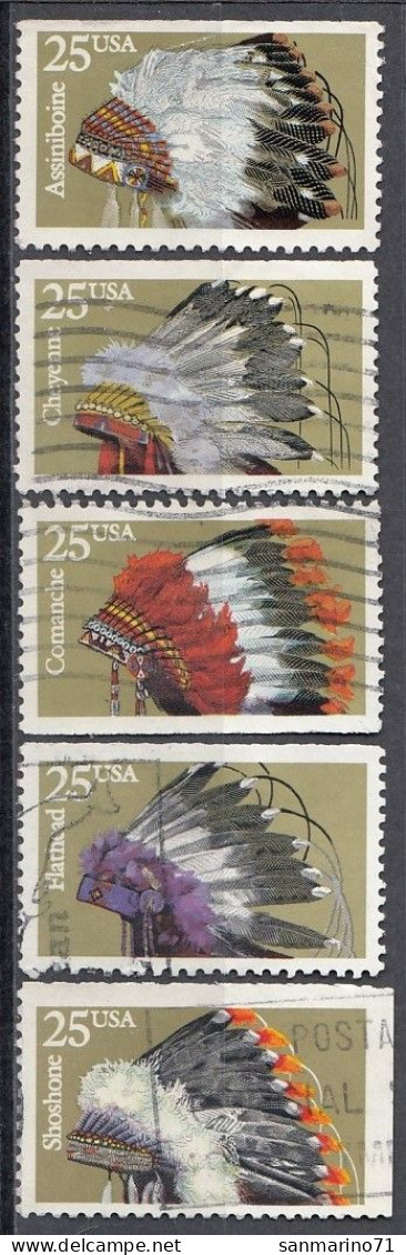 UNITED STATES 2098-2102,used - American Indians