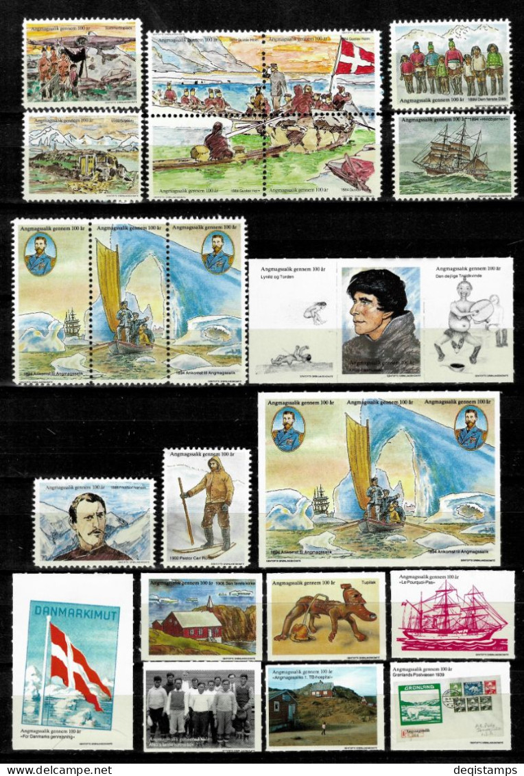 Denmark Vignettes 1986/1992  Explorers  MNH** - Fiscali