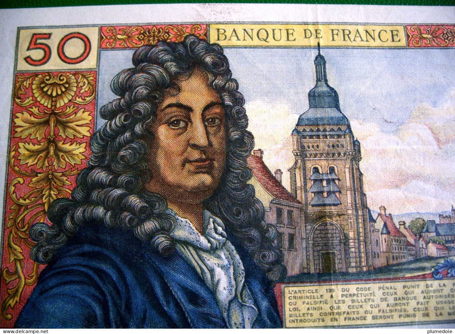 FRANCE BILLET 50 Francs RACINE . 5 11 1971 . ALPHABET O .187 . Numéro Série 67307 - 50 F 1962-1976 ''Racine''