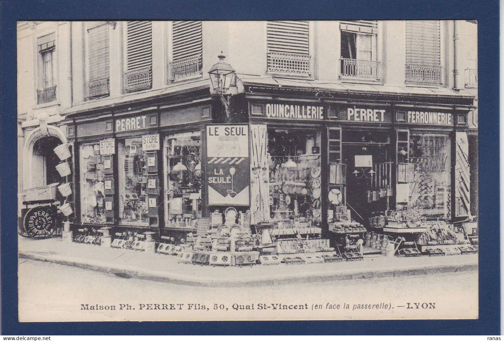CPA [69] Rhône > Lyon > Voir Dos Commerce Shop Devanture De Bazar - Sonstige & Ohne Zuordnung
