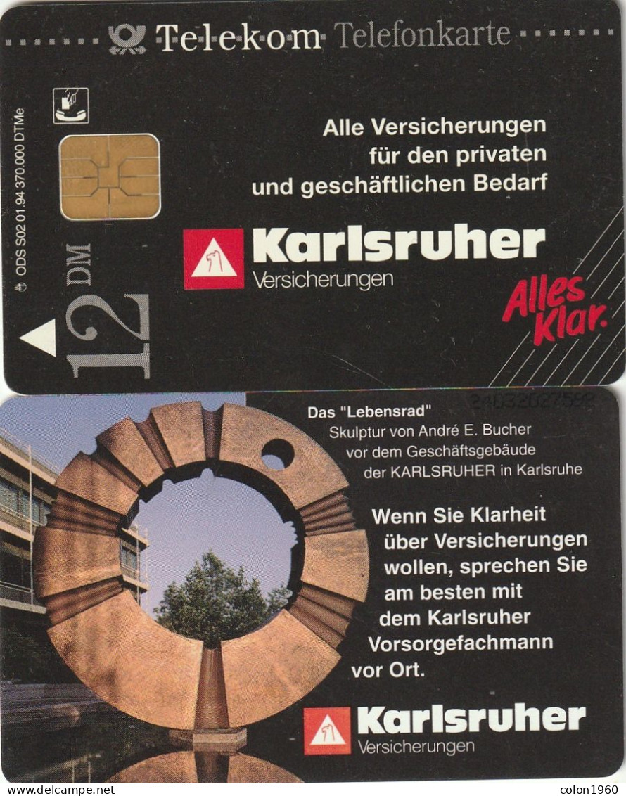 ALEMANIA. S 02/94.5. Karlsruher Versicherungen. 2403. 1994-01. (599) - S-Series: Schalterserie Mit Fremdfirmenreklame