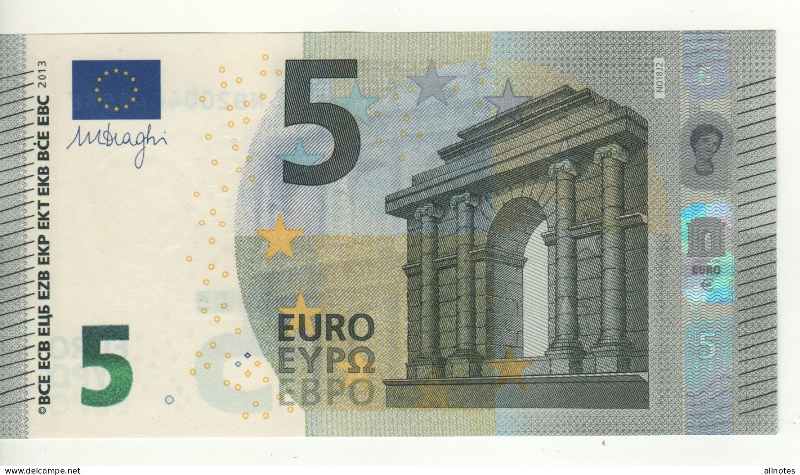 5 EURO  "Austria"   DRAGHI    N 018 J2    NB2004045597   /  FDS - UNC - 5 Euro