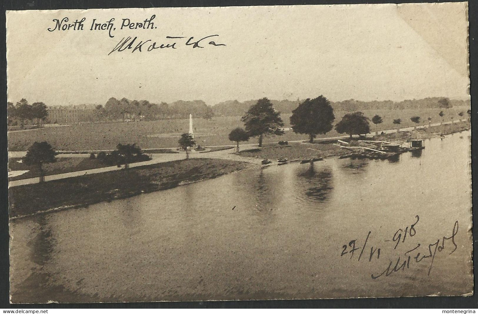 North Inch And Boating Station Perth - Old Postcard (see Sales Conditions) 09132 - Perthshire