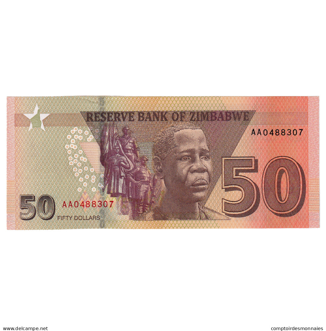 Billet, Zimbabwe, 50 Dollars, 2020, NEUF - Zimbabwe