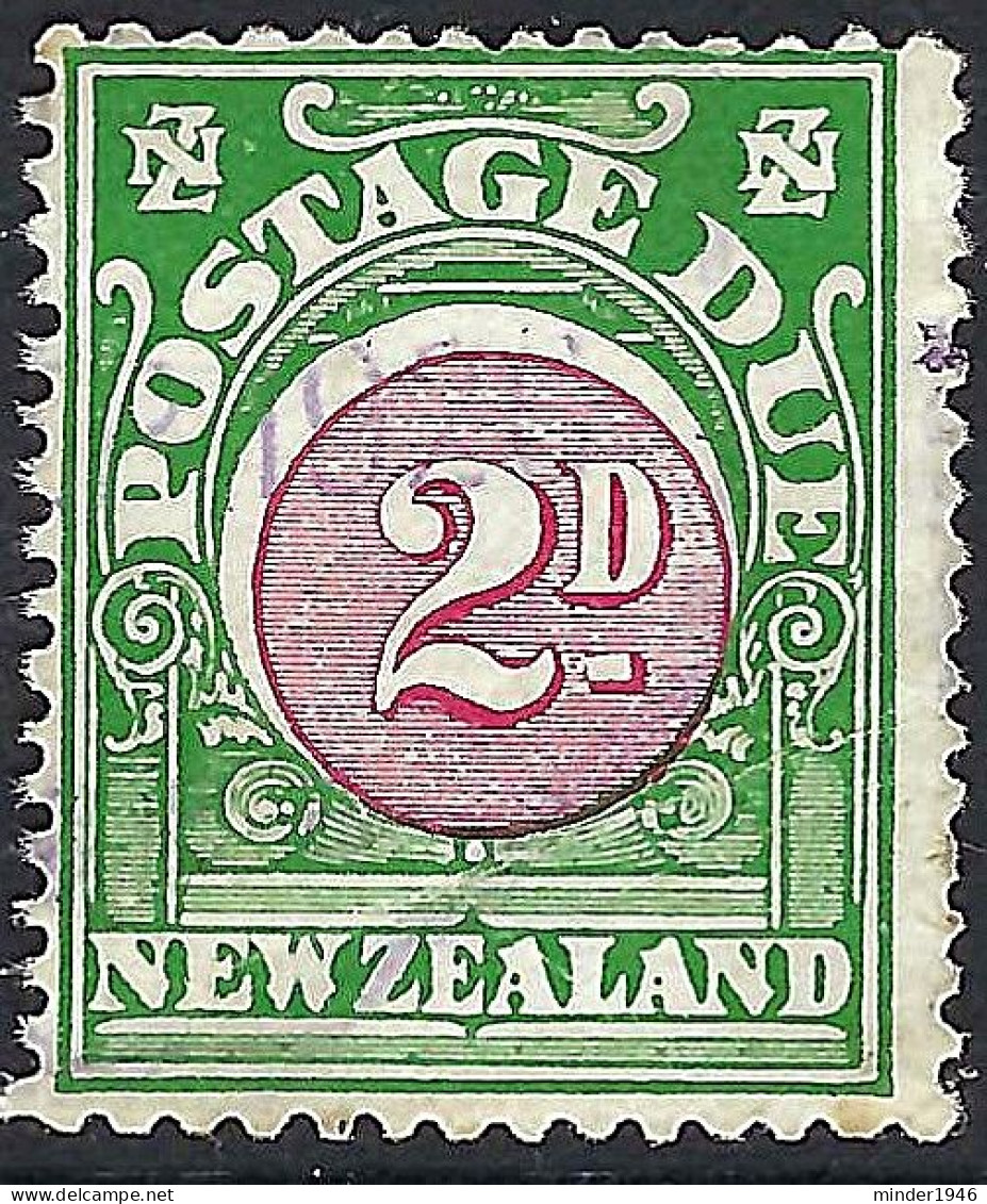 NEW ZEALAND 1926 KGV 2d Carmine & Green Postage Due SGD31 Used - Neufs