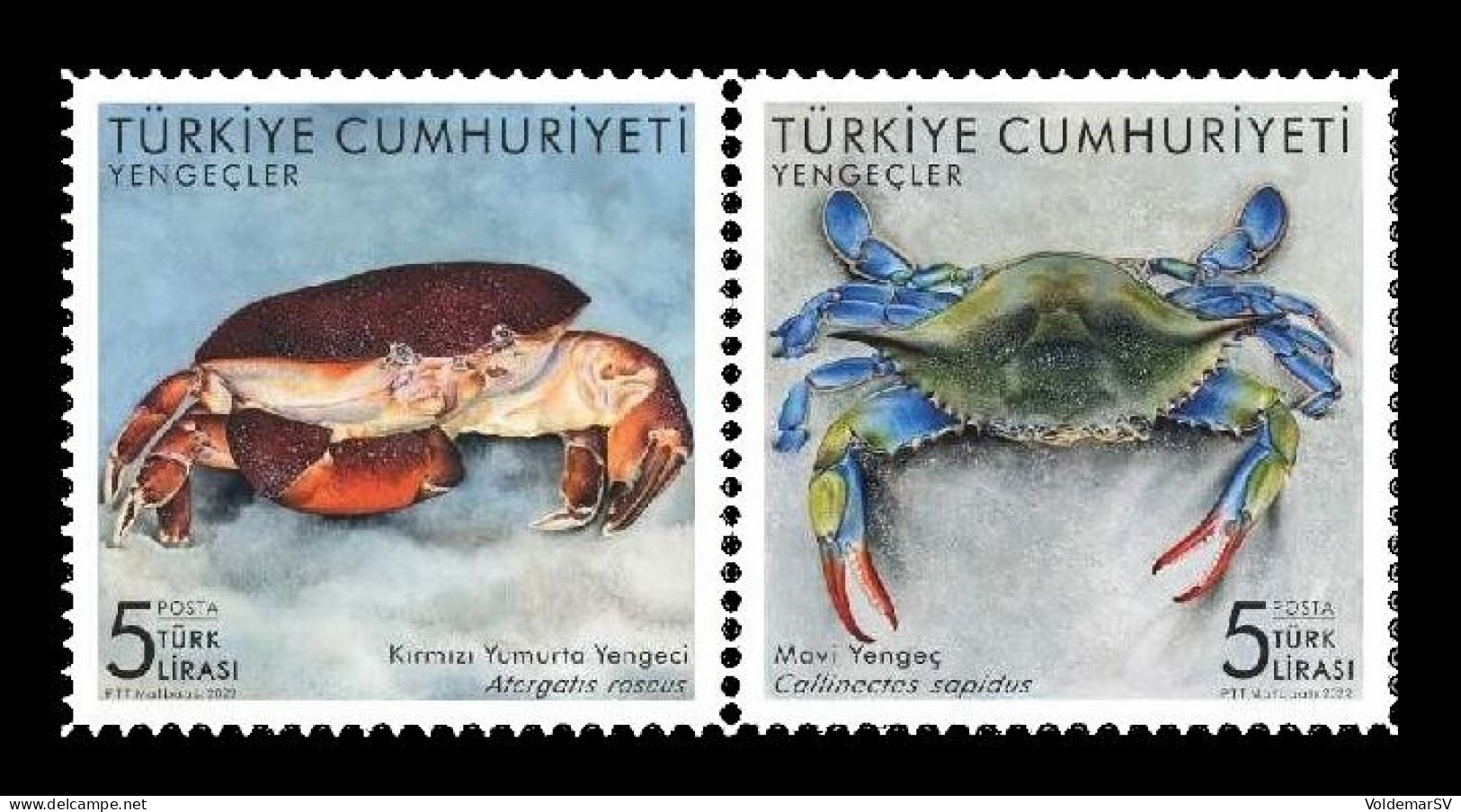 Turkey 2022 Mih. 4708/09 Fauna. Crabs MNH ** - Unused Stamps