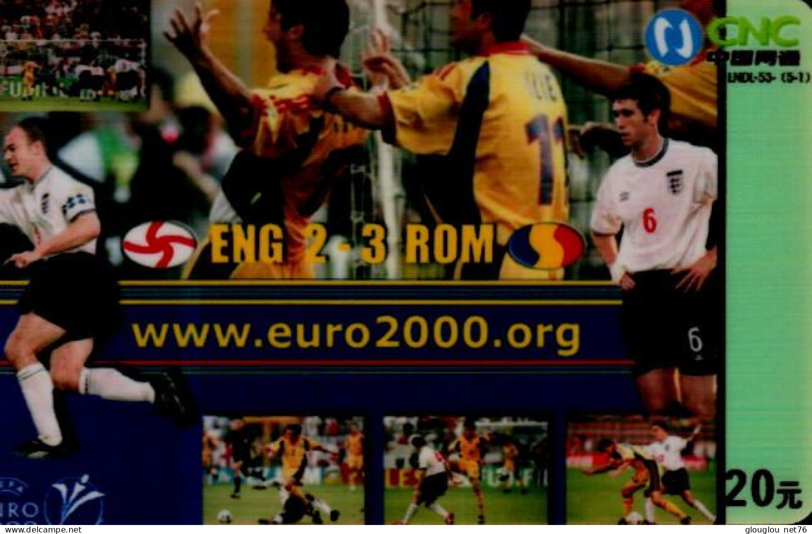 TELECARTE....FOOTBALL...EURO 2000 - Deportes