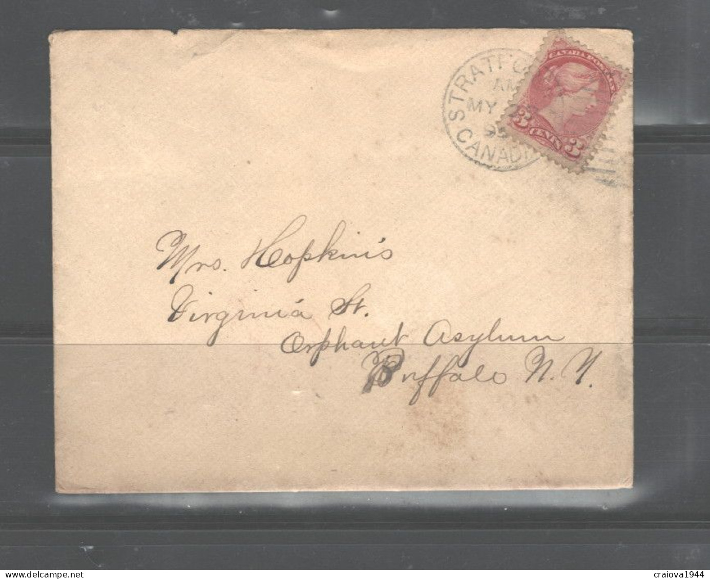 CANADA MAY 28 1894 'STRAFORD To BUFFALO" #37 CLEAN CANCELLATIONS - Briefe U. Dokumente
