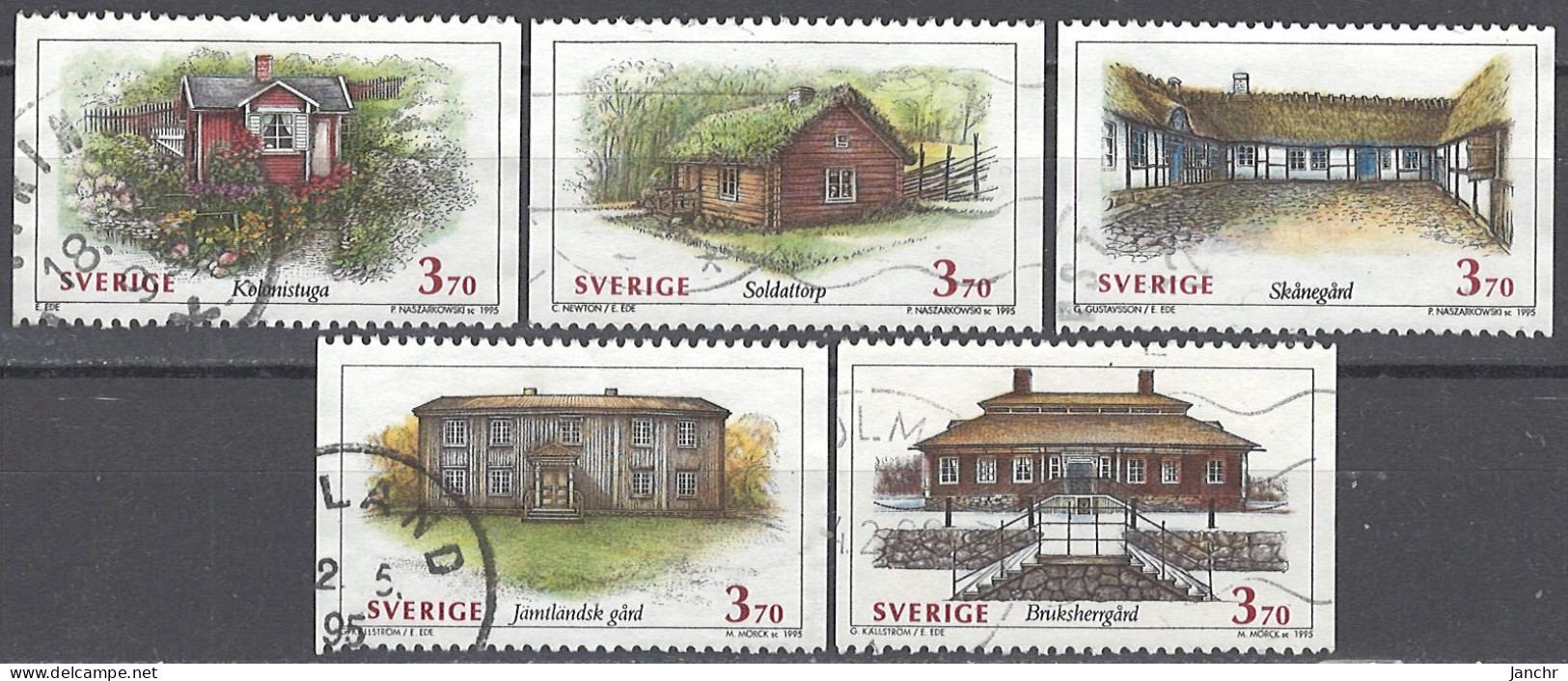 Sweden 1995. Mi.Nr. 1869-1873, Used O - Sonstige & Ohne Zuordnung