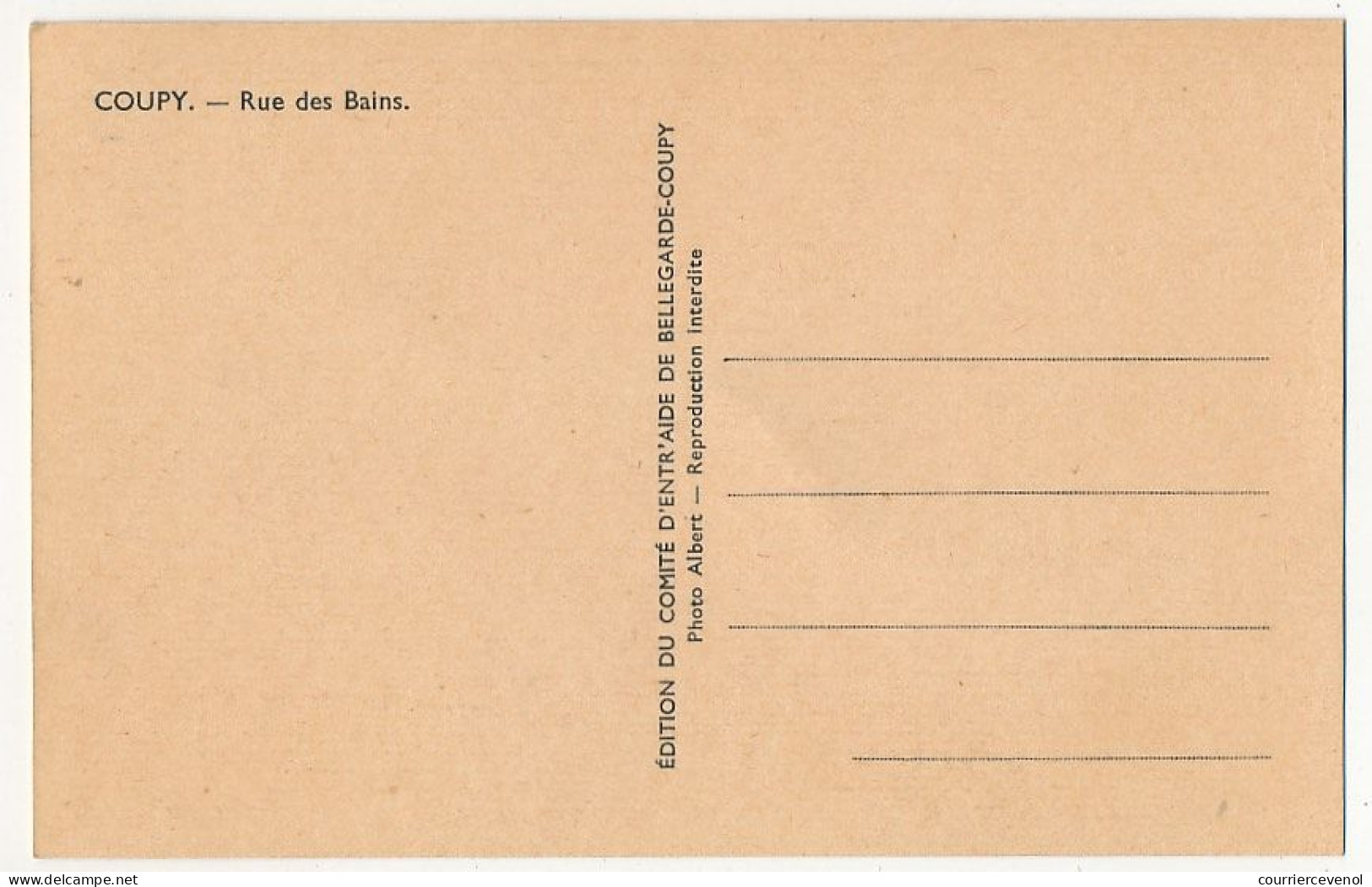 4 CPA - BELLEGARDE-COUPY (Ain) - Sinistre Du 19 Juin 1940 - Rue Des Bains, Pont De Lucey, Place Victor Bérard ... - Ohne Zuordnung