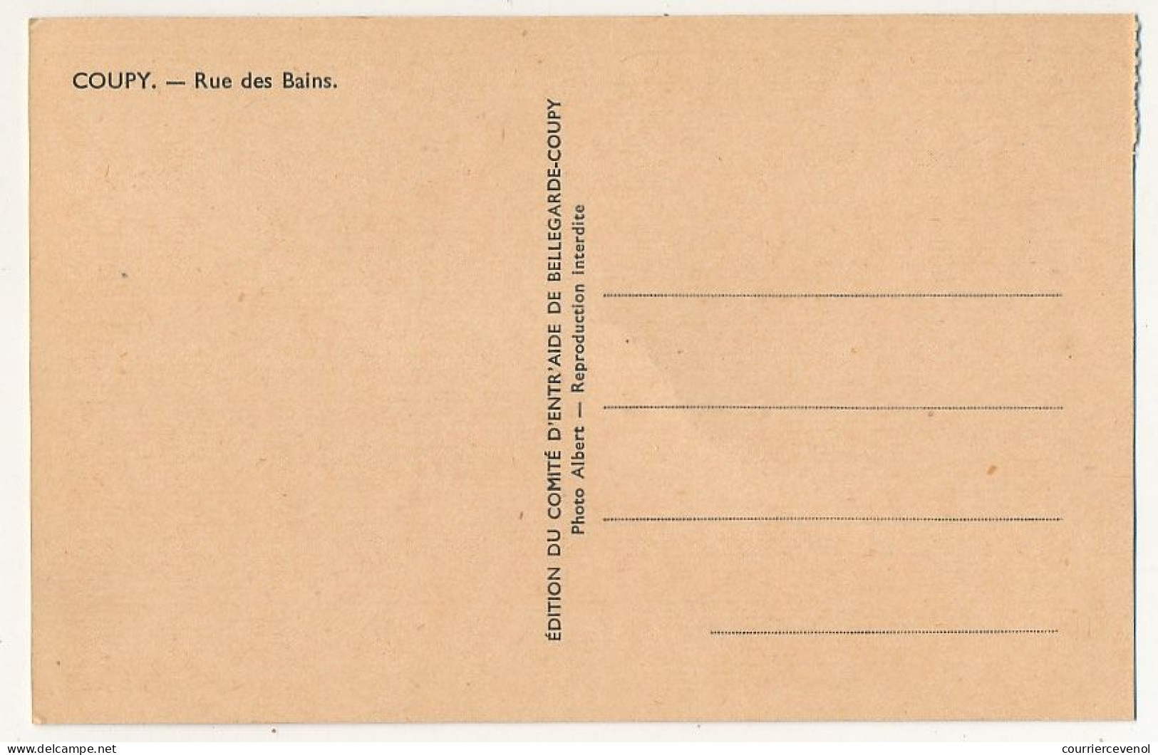 4 CPA - BELLEGARDE-COUPY (Ain) - Sinistre Du 19 Juin 1940 - Rue Des Bains, Pont De Lucey, Place Victor Bérard ... - Non Classés