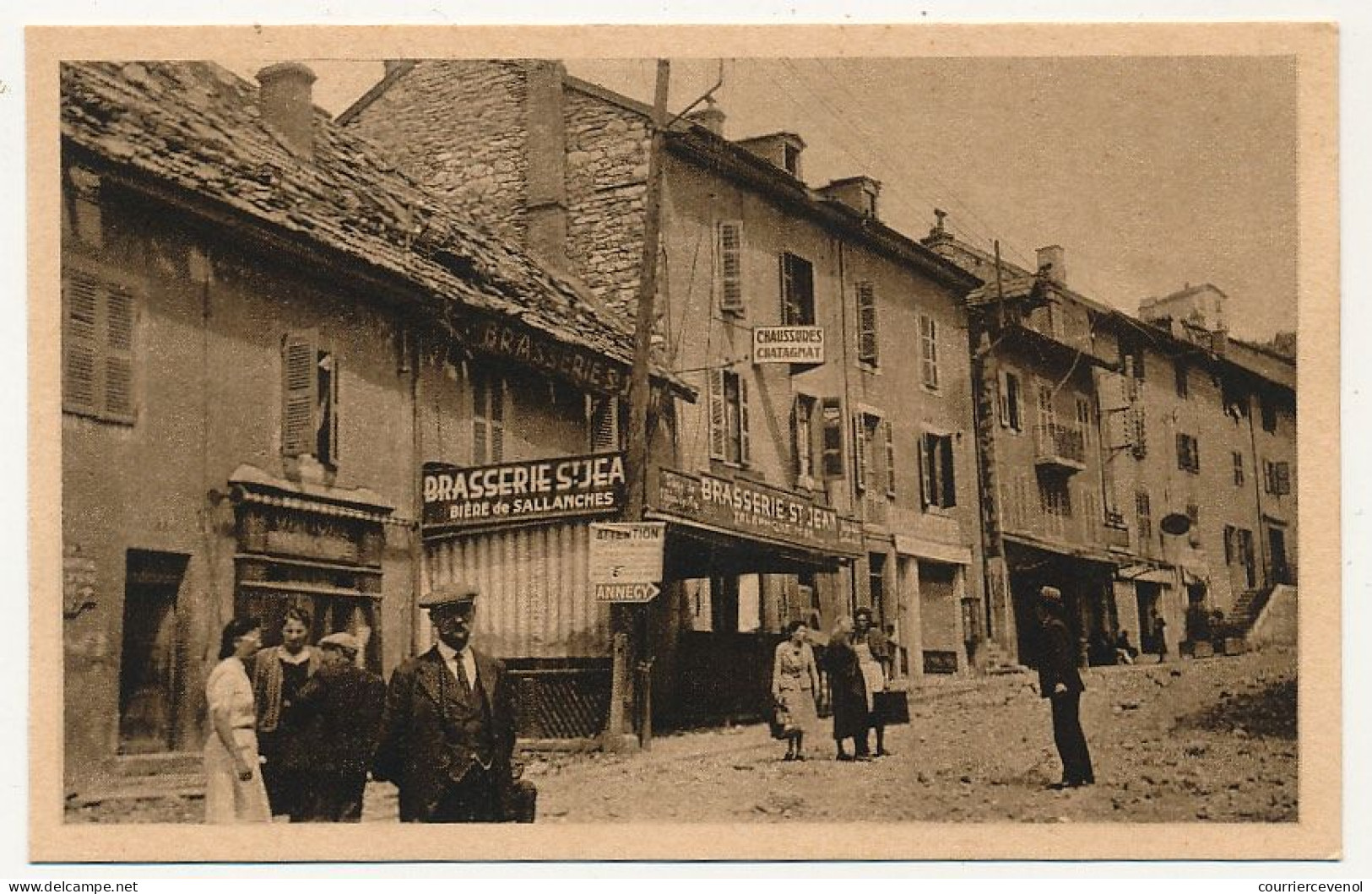 CPA - COUPY (Ain) - Sinistre Du 19 Juin 1940 - Route De Genève - Brasserie St Jean - Non Classés