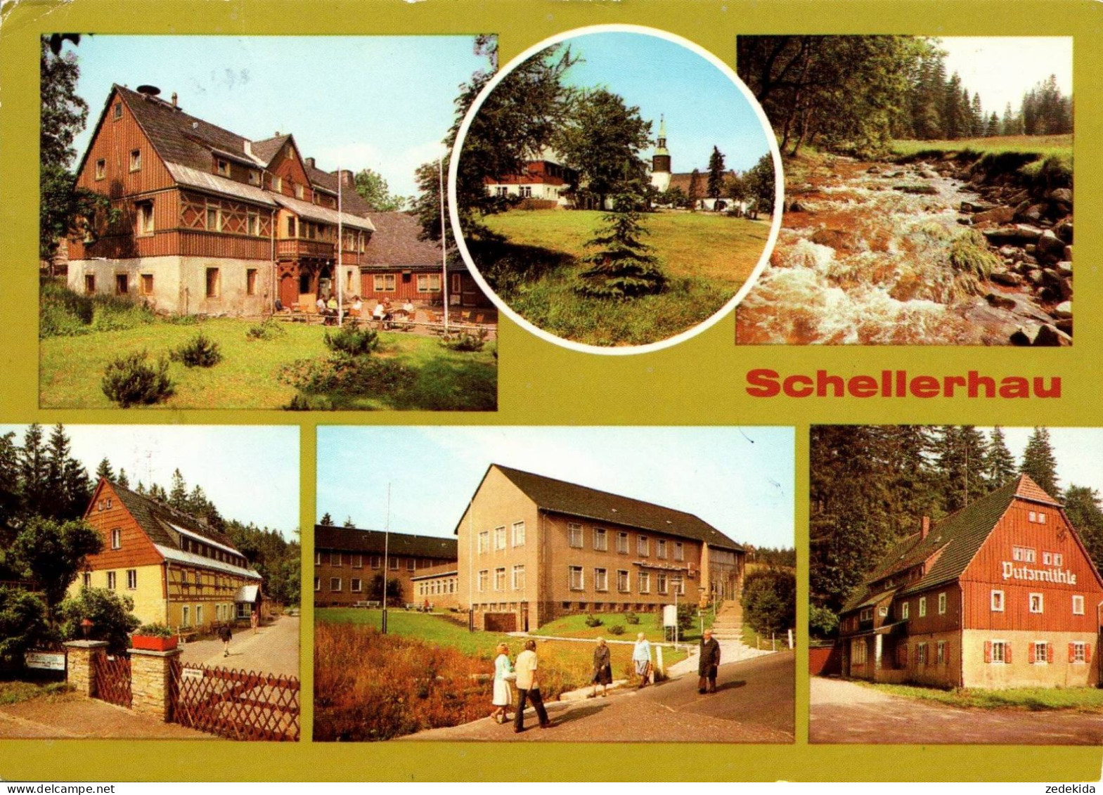 G5536 - Schellerhau - HO Gaststätte Gebirgshof Ferienheim Schellermühle VEB Polygraph - Bild Und Heimat Reichenbach - Schellerhau