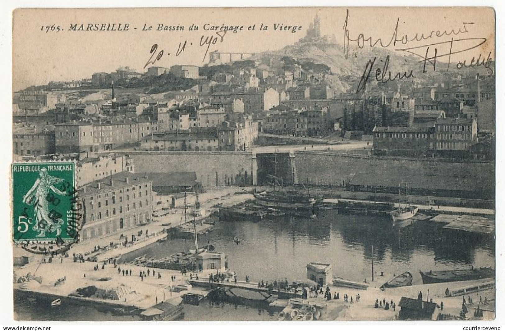 12 CPA De MARSEILLE (B Du R) - Vieux Port, Centre Ville Etc - 12 Différentes, Pp Voyagées, T Bon état - Ohne Zuordnung