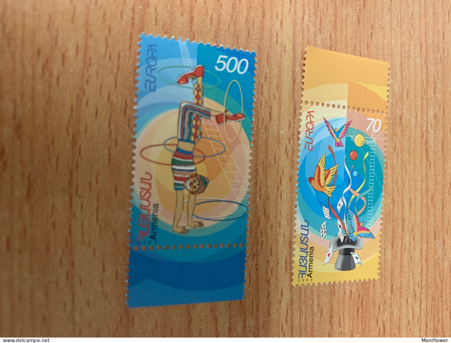 2002 Stamp MNH Games Europa Circus Birds - Autres & Non Classés