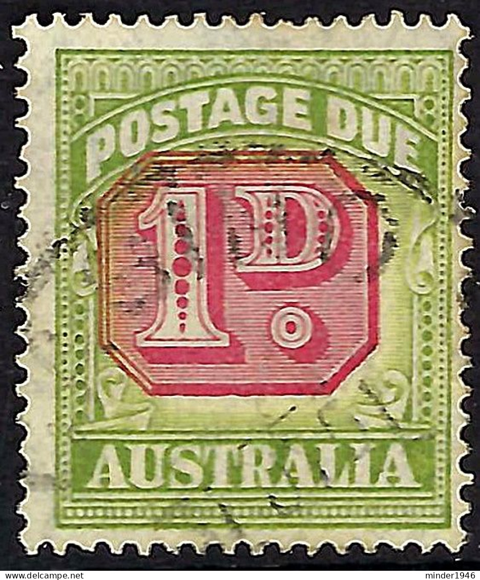 AUSTRALIA 1946 1d Carmine & Green Postage Due SGD120 Used - Portomarken