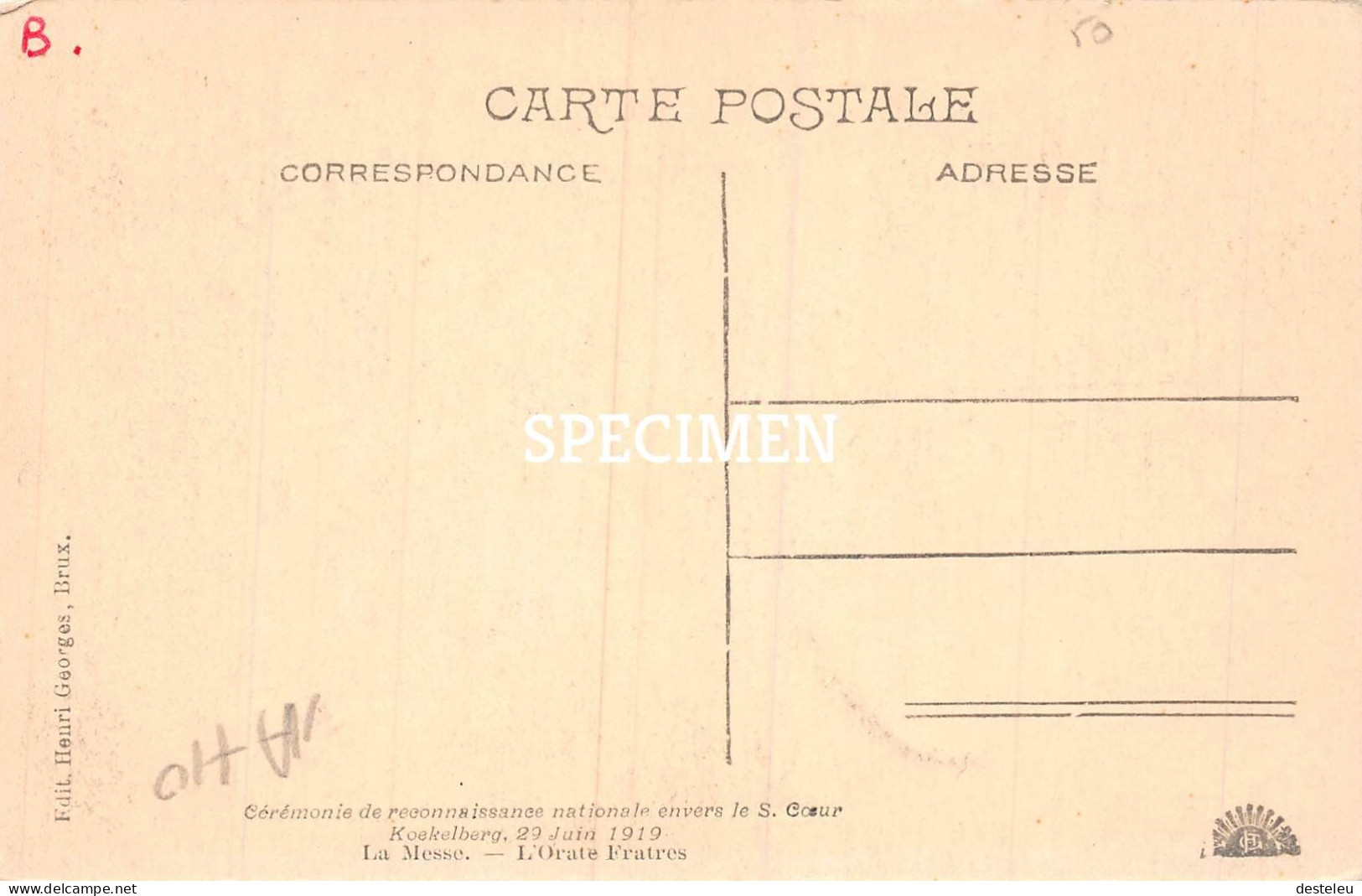 Cérémonie De Reconnaissance Nationale Envers Le S. Coeur - Koekelberg - Koekelberg