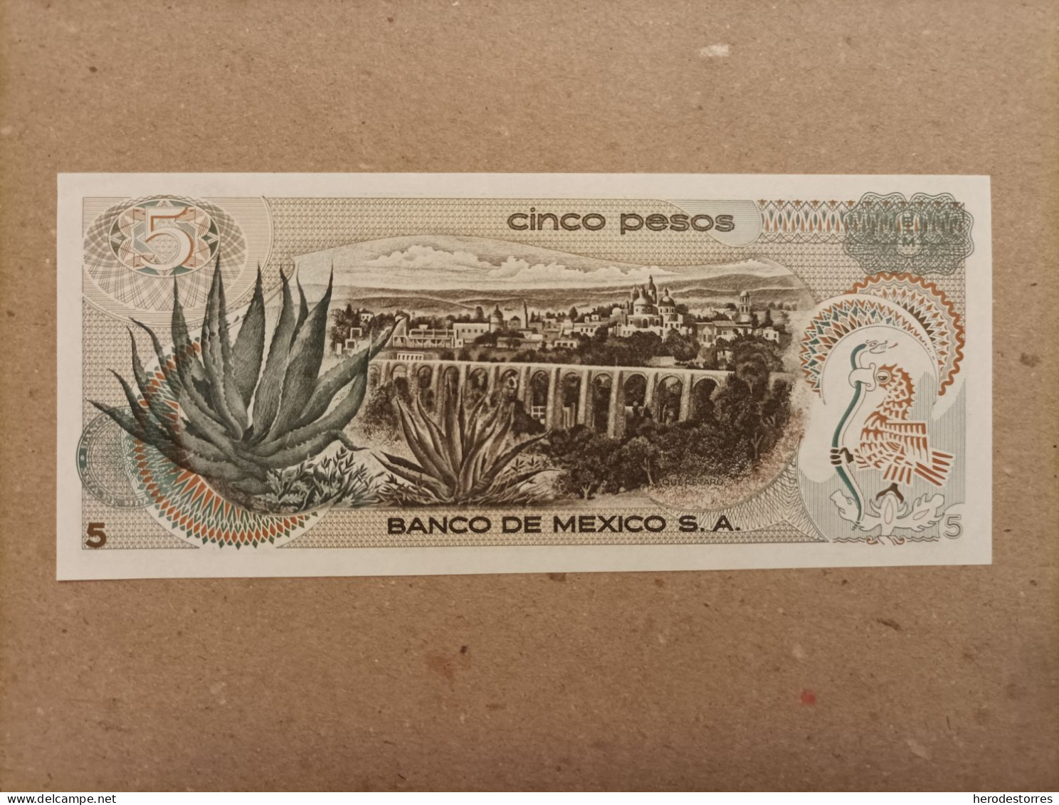 Billete De México 5 Pesos Del Año 1972, UNC - Mexique