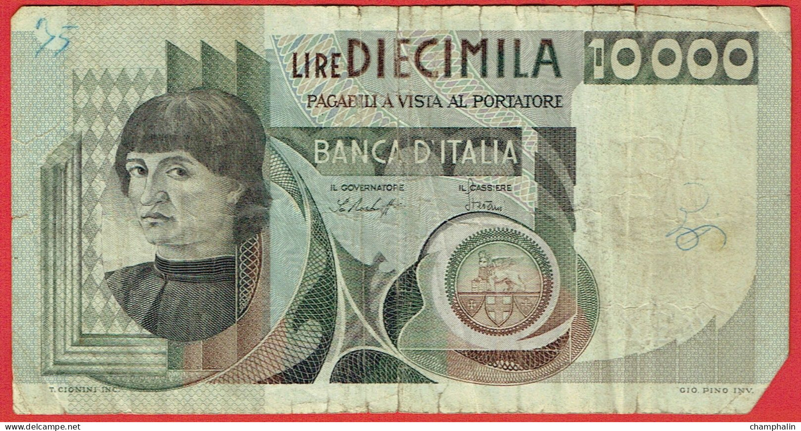 Italie - Billet De 10000 Lire - 30 Octobre 1976 - P106a - 10000 Lire