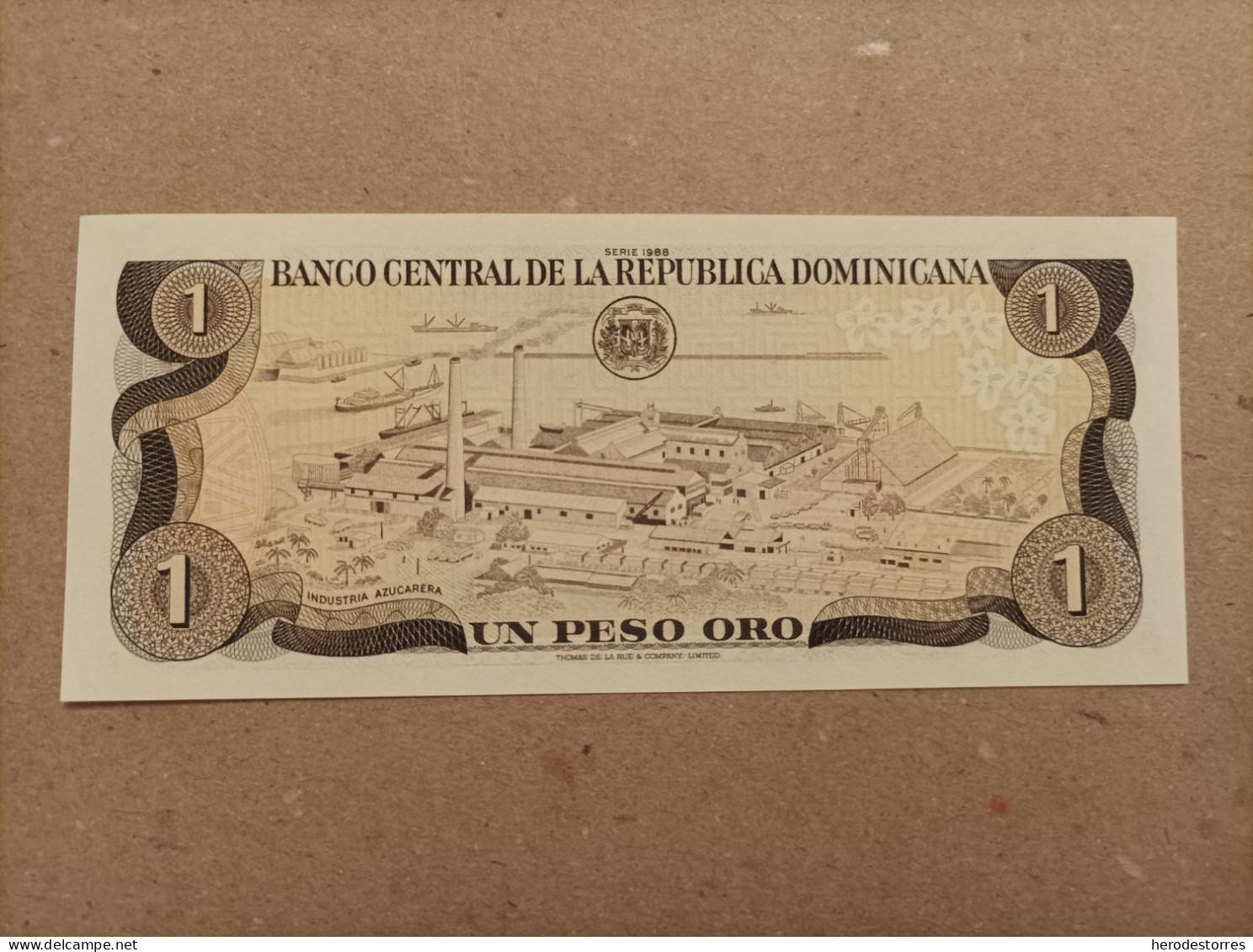 Billete De Republica Dominicana De 1 Peso Oro, Año 1988, UNC - República Dominicana