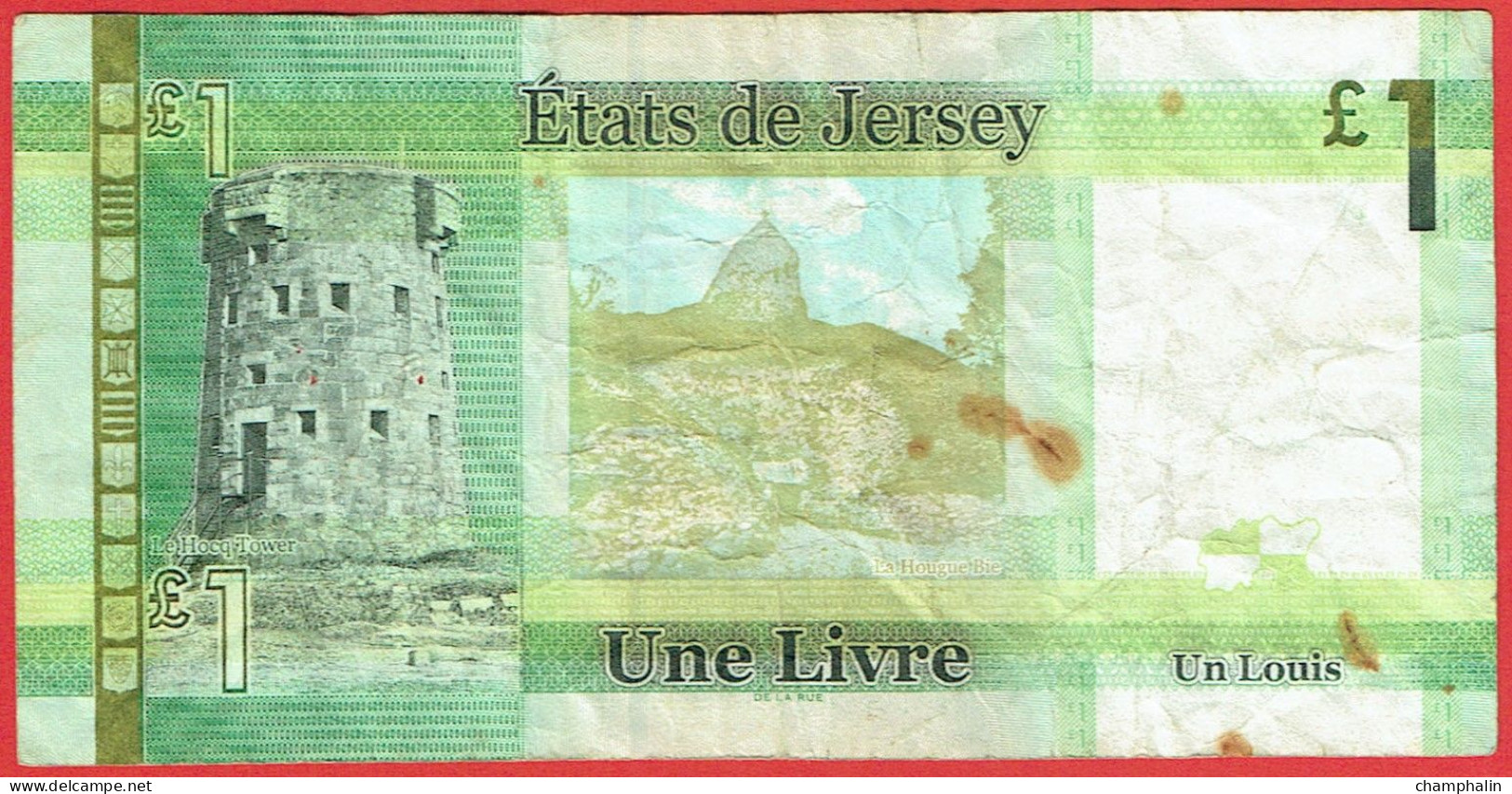 Jersey - Billet De 1 Pound - Elizabeth II - Non Daté - P32a - 1 Pond